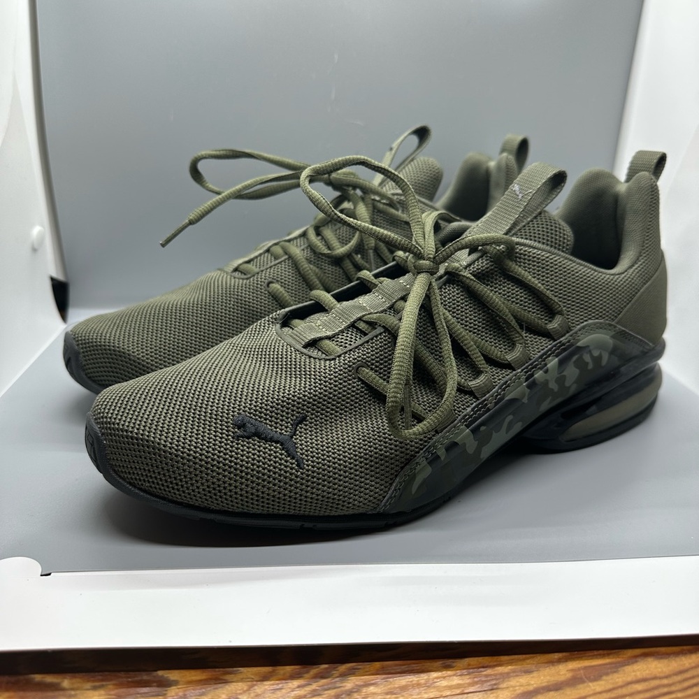 Puma Men's Camouflage Olive Sneakers